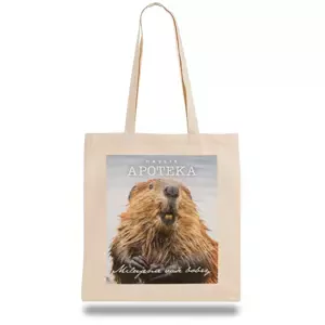 Organická apotéka Plátěná taška - milujeme vaše bobry