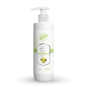 GREEN IDEA Přírodní mýdlo s antimikrobiální přísadou s přírodními extrakty 200 ml