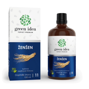 GREEN IDEA Ženšen - bezlihová tinktura 100 ml