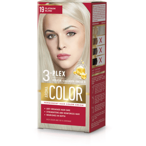 Barva na vlasy - platinová blond č.19 Aroma Color