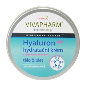 Pleťový a tělový hydratační krém s kyselinou hyaluronovou VIVAPHARM 200 ml