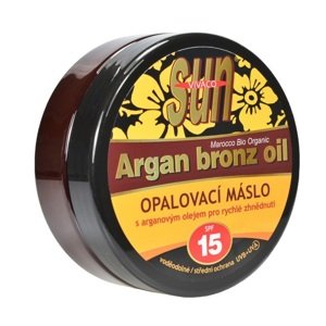 Opalovací máslo s arganovým olejem pro rychlé zhnědnutí SPF 15 VIVACO 200 ml