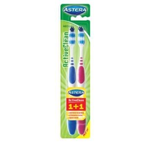 Zubní kartáček Astera Active Clean soft  1+1 AROMA
