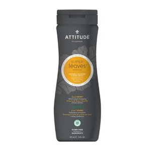 Přírodní pánský šampón & tělové mýdlo (2 v 1) ATTITUDE Super leaves s detoxikačním účinkem - normální vlasy 473ml