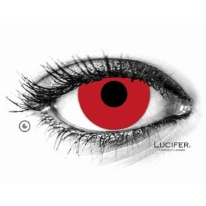 Lucifer Crazy čočky - nedioptrické - BLOODY RED (2 čočky)
