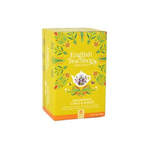 English Tea Shop BIO Citronová tráva, citrusy a zázvor, 20 sáčků,