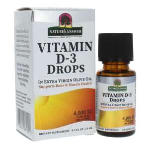 Nature's Answer Vitamin D-3, kapky, 15 ml,