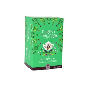 English Tea Shop BIO Černý čaj s mátou, 20 sáčků,