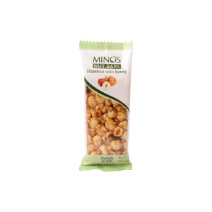 Minos Ořechová tyčinka – Lískový ořech a med, 50 g,