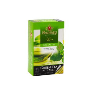 Samley Zelený čaj s mátou kadeřavou, 20 sáčků,