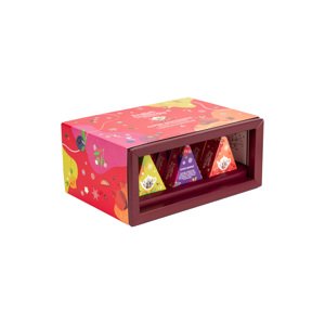 English Tea Shop BIO Vánoční čaj - dárková kolekce Super Dobrot, 12 pyramidek,