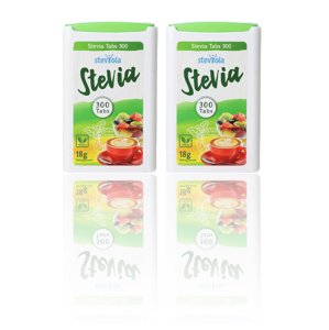 Steviola - Stévia tablety v dávkovači 300 tbl. 2 ks: 600 tablet