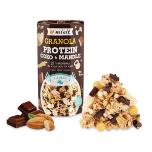 MIXIT Proteinová granola - čoko & mandle 450 g