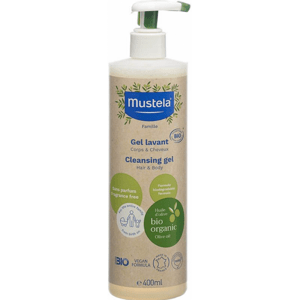 Mustela Organic čisticí tělový a vlasový gel 400 ml