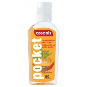 Assanis antibakteriální gel na ruce 80ml Druh: Mango