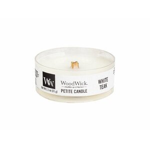 WoodWick Petite White teak vonná svíčka 31 g