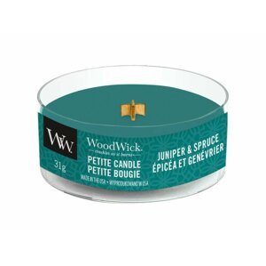 WoodWick Petite Juniper & Spruce vonná svíčka 31 g