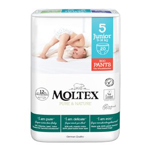 MOLTEX Pure&Nature Kalhotky plenkové 5 Junior (9-14 kg) 20 ks