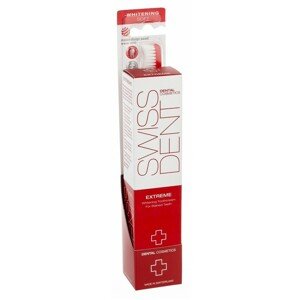 Swissdent EXTREME intenzivní bělicí pasta 50 ml +Swissdent zubní kartáček Whitening Soft