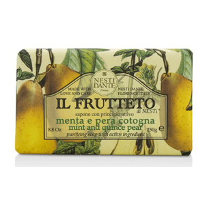 Nesti Dante IL Frutteto Mint & Quinc Pear mýdlo 250 g