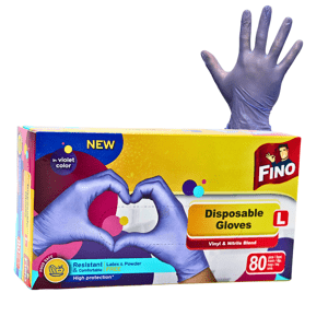 Fino rukavice jednorázové rukavice nitril a vinyl 80 ks Rozměr: L