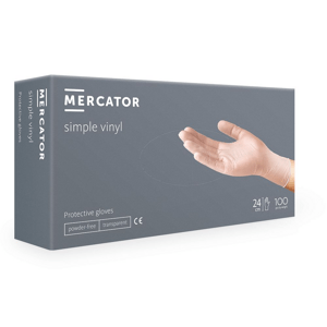 Mercator Medical simple vinyl Powder free 100 ks Velikost: S