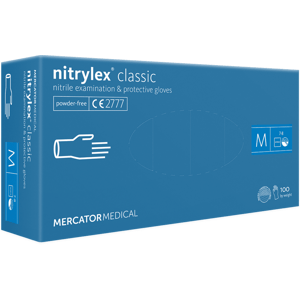 Mercator Medical Nitrylex Classic bílé 100 ks Rozměr: S