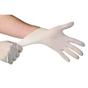 Vinylové rukavice 100 ks, bílá, nepudrované - MIX Rozměr: M