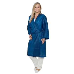 Medical industry Kimono se zavazováním, 150 x 135 cm, 5 ks, modré