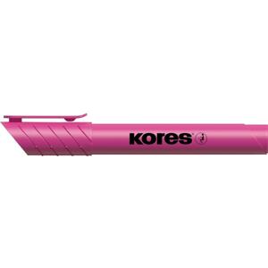 Zvýrazňovač Kores High Liner Plus, 3-5 mm, klínový hrot Barva: Růžová