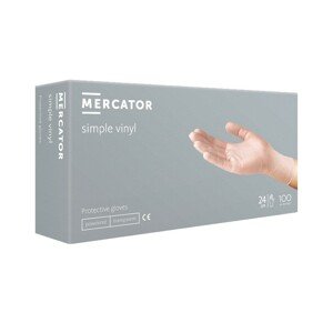 Mercator Medical simple vinyl Powder free 100 ks Velikost: S