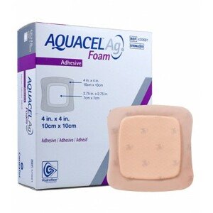 Aquacel Foam Krytí adhezivní 10 x 10cm 10 ks Rozměr: 10x10 cm