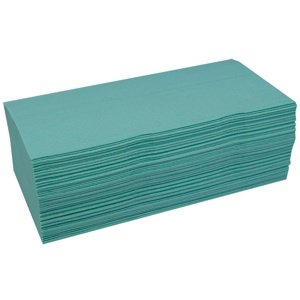 Linteo Papírové ručníky ZZ, 230 x 250 mm, 200 ks, zelené