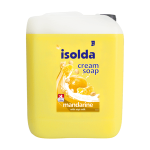 Isolda krémové mýdlo Mandarinka se sojovým mlékem 1 l Varianta: ISOLDA mandarinka, krémové mýdlo 5L
