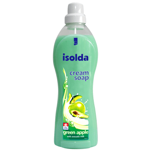 Isolda krémové tekuté mýdlo Zelené jablko s avokádovým mlékem 500 ml Varianta: ISOLDA zelené jablko, krémové mýdlo 1L